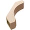 Ekena Millwork 5-inch W x 18-inch D x 18-inch H Legacy Rough Cedar Woodgrain TimberThane Knee Brace, Primed BRCUR05X18X18LECRCPR - alternate 2